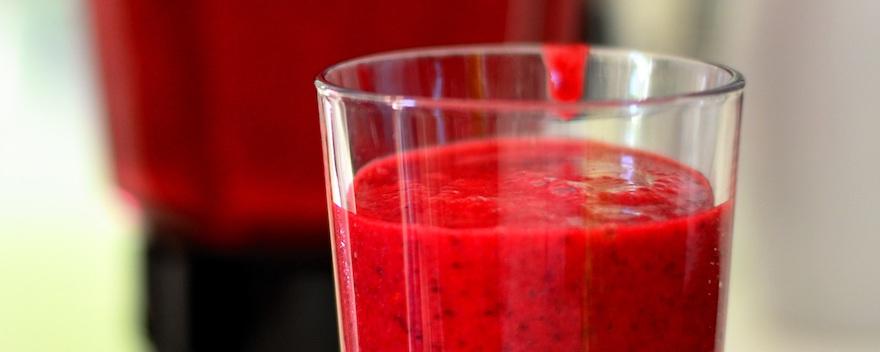 smoothie fruits rouges