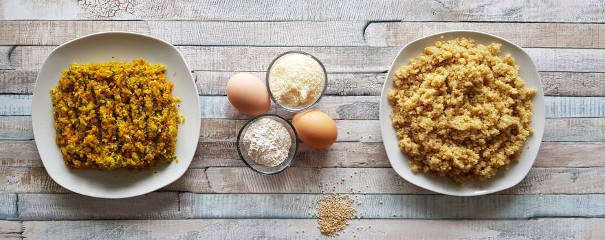 recette galette quinoa légumes