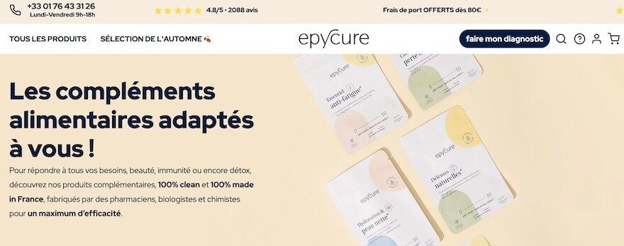 epycure compléments alimentaires